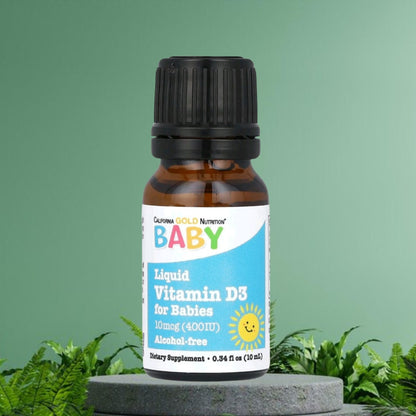 California Gold Nutrition Baby Liquid Vitamin D3 Drops (10ml / 0.34 fl oz)