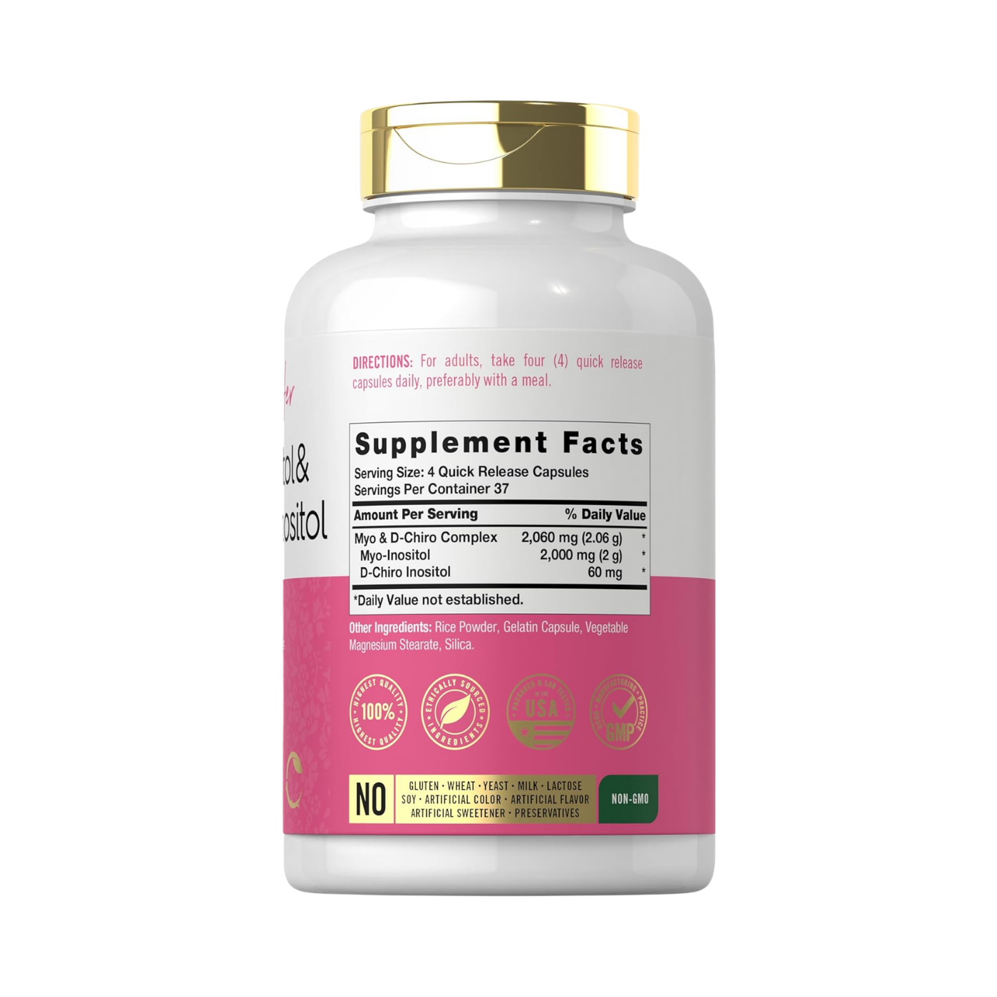 Carlyle Myo-Inositol & D-Chiro Inositol for Women 2060mg 150 Capsules