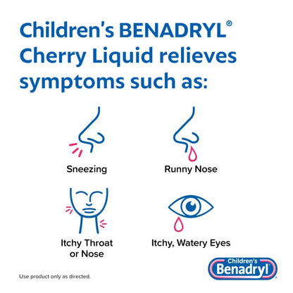 Children Benadryl Allergy Relief Liquid with Diphenhydramine HCl 236ml