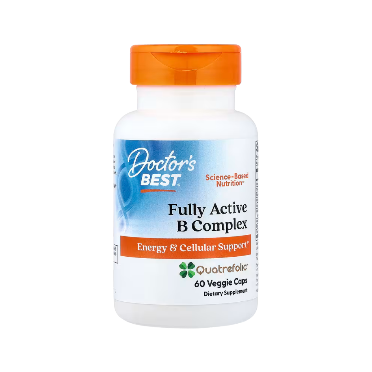 Doctor's Best Fully Active B Complex with Quatrefolic 30 Veggie Caps