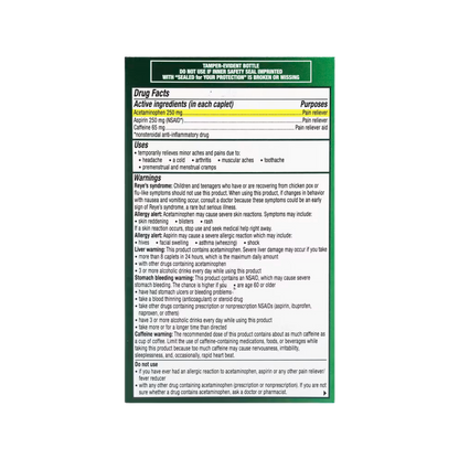 Excedrin, Extra Strength Headache 200 Caplets