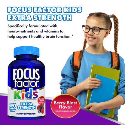 Focus Factor Kids Extra Strength 120 Chewable Tablets