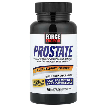 Force Factor Prostate Support Saw Palmetto & Beta Sitosterol Formula 60 Softgels
