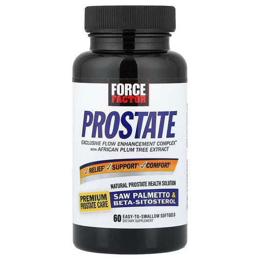 Force Factor Prostate Support Saw Palmetto & Beta Sitosterol Formula 60 Softgels