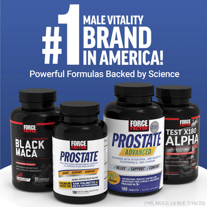 Force Factor Prostate Support Saw Palmetto & Beta Sitosterol Formula 60 Softgels
