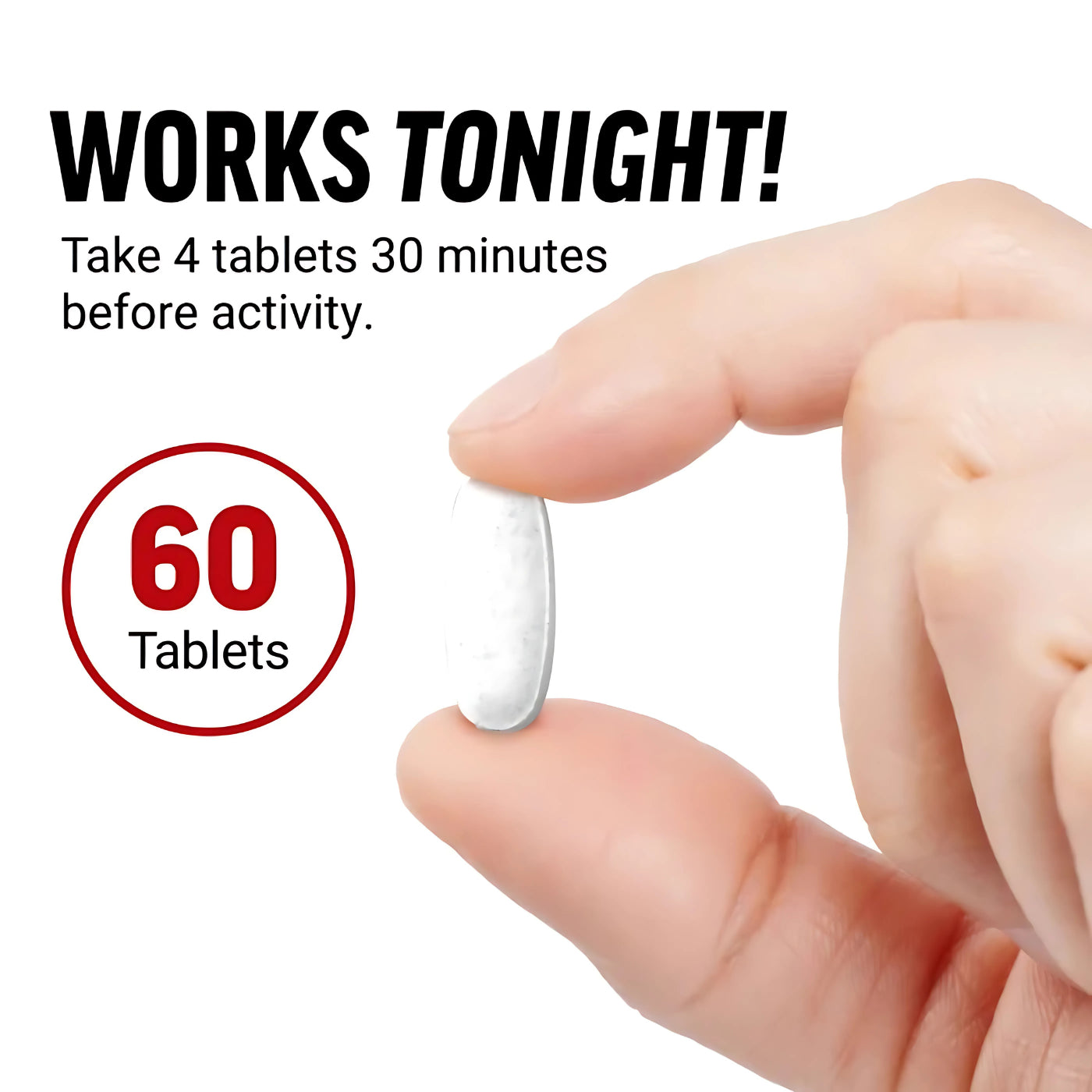 Force Factor Score Hardcore 2.3X Increase Works Tonight 60 Tablets