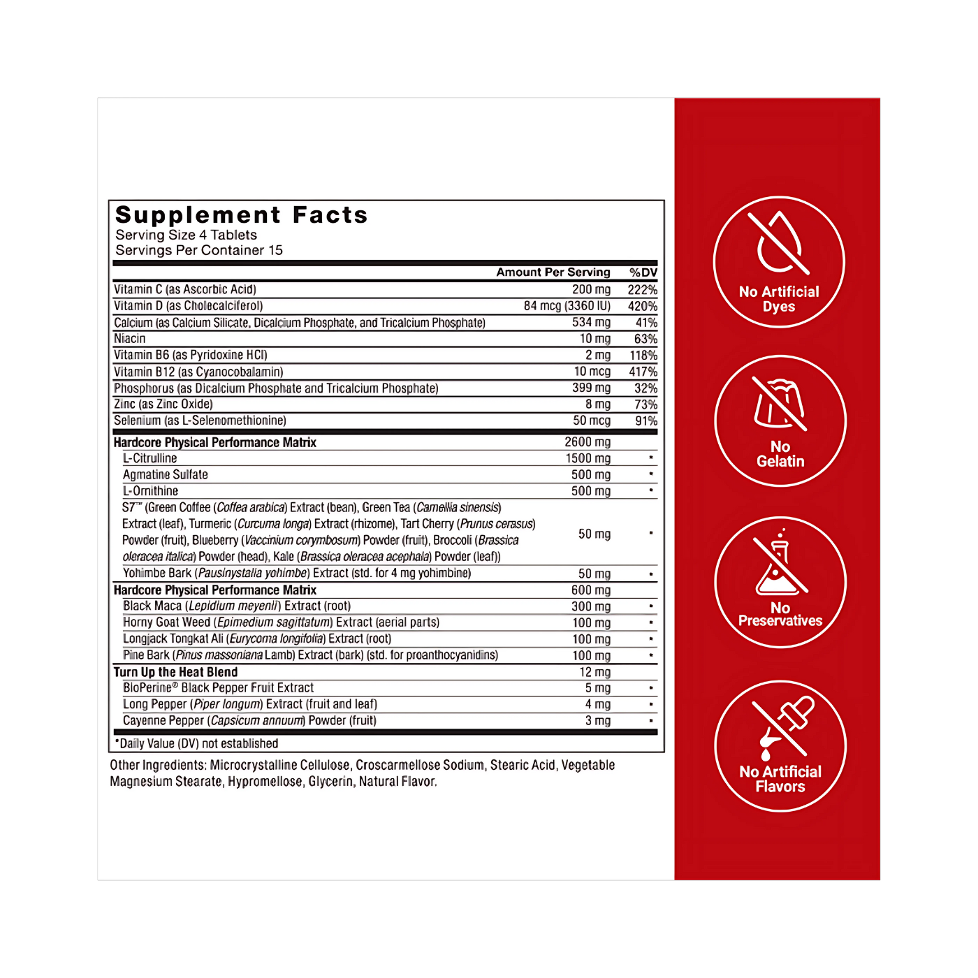 Force Factor Score Hardcore 2.3X Increase Works Tonight 60 Tablets