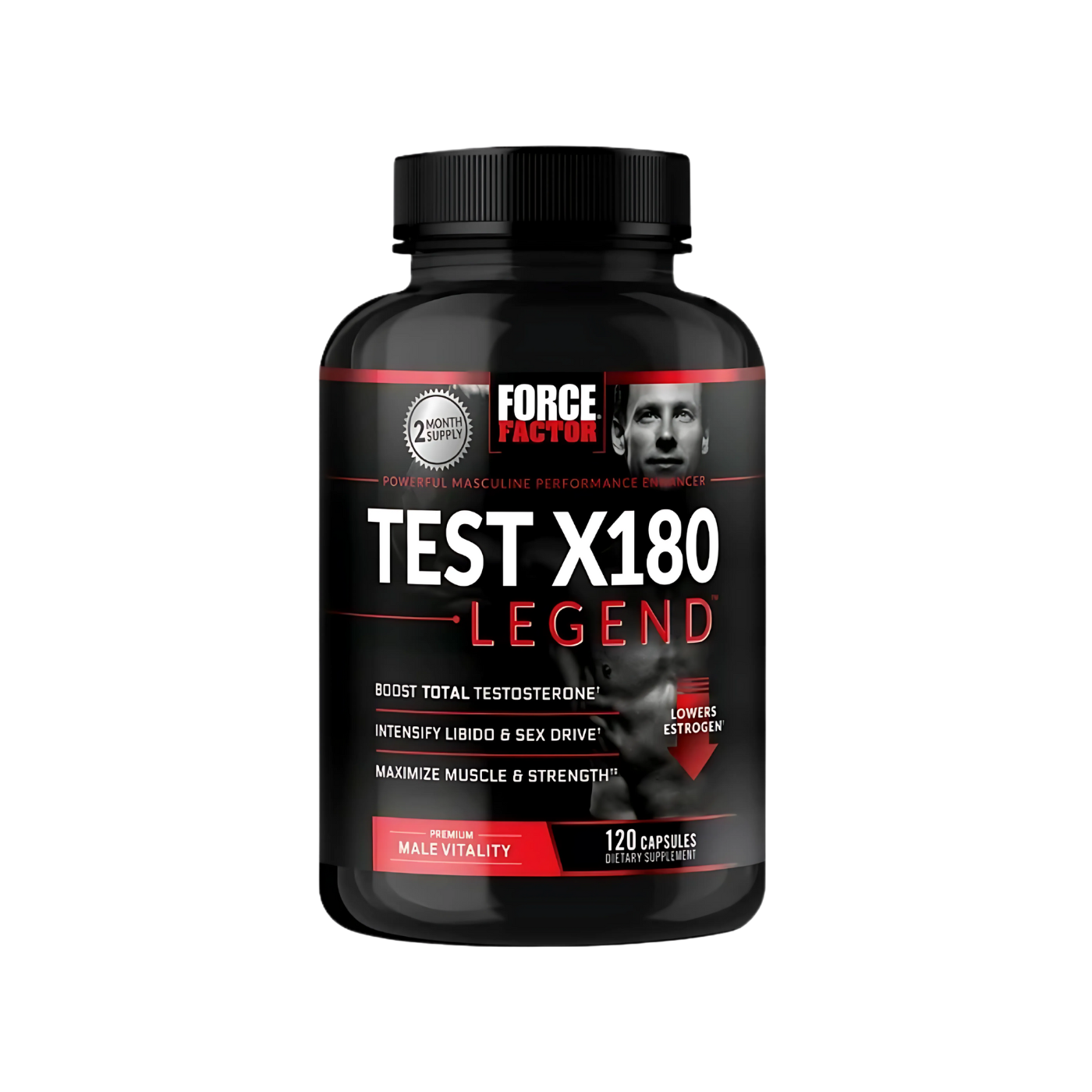 Force Factor Testosterone Test X180 Legend 120 Capsules