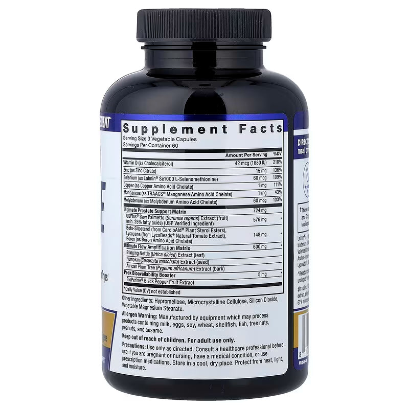 Force Factor Prostate Ultimate – 180 Capsules