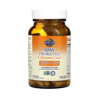 Garden of Life RAW Probiotics Ultimate Care (30 vegetarian capsules, 100 Billion CFU)
