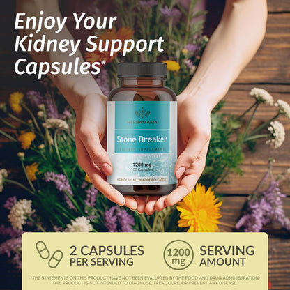 Herbamama Stone Breaker (1200mg, 100 capsules)