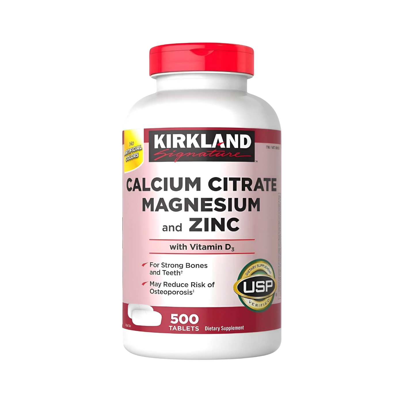 Kirkland Signature Calcium Citrate Magnesium & Zinc with D3 500 Tablets