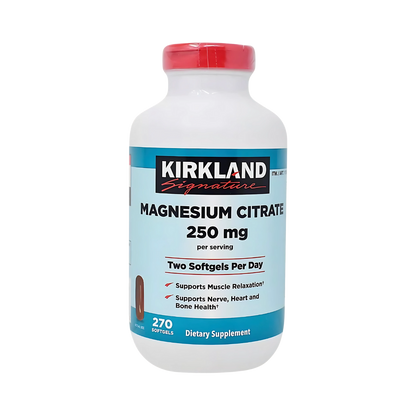 Kirkland Signature Magnesium Citrate 250mg 270 Tablets