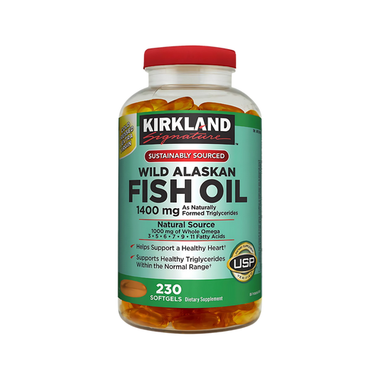 Kirkland Signature Wild Alaskan Fish Oil 1400 mg 230 Softgels