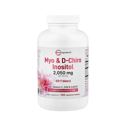 Micro Ingredients, Myo & D-Chiro Inositol, 240 Vegetarian Capsules