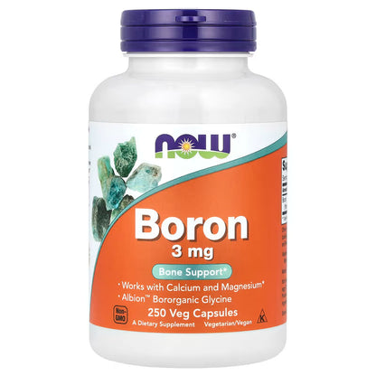 NOW Boron 3 mg 100 Veg Caps