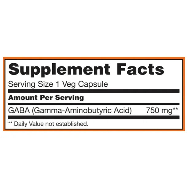 NOW Foods GABA + Vitamin B-6 – 500 mg & 750 mg