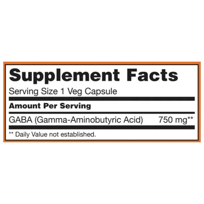 NOW Foods GABA + Vitamin B-6 – 500 mg & 750 mg