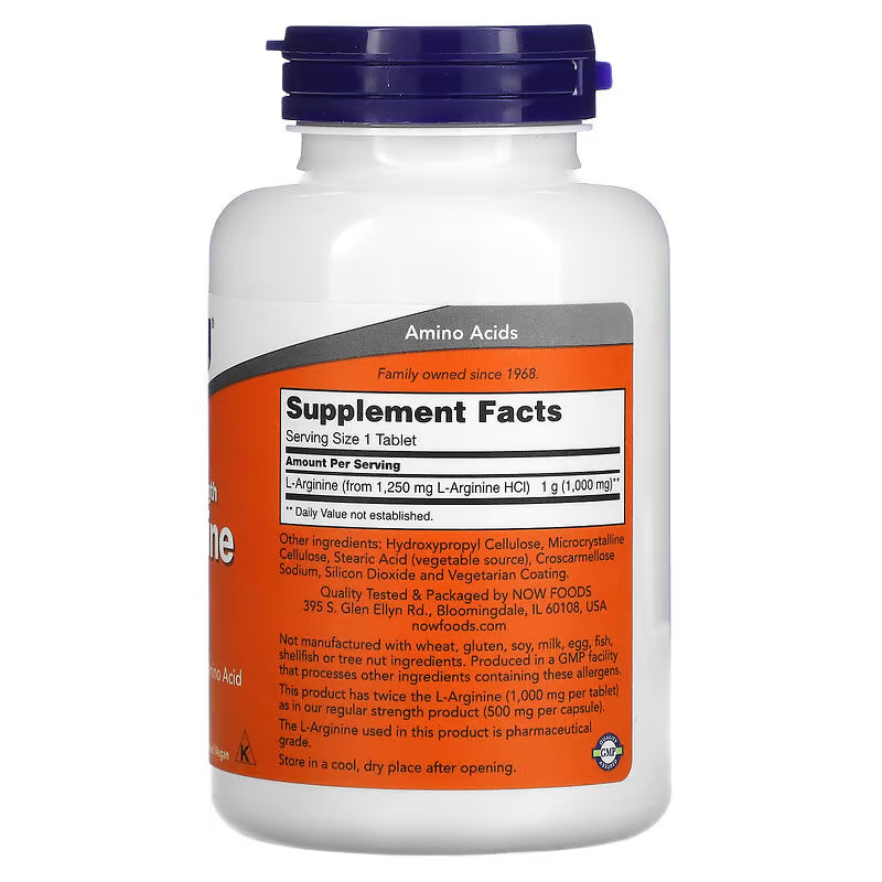 Now L-Arginine 1000mg 120 Tablets