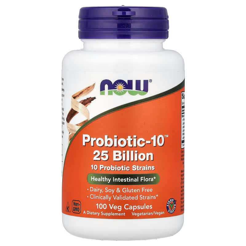 Now Probiotic-10 25, 50, 100 Billion Veg Caps