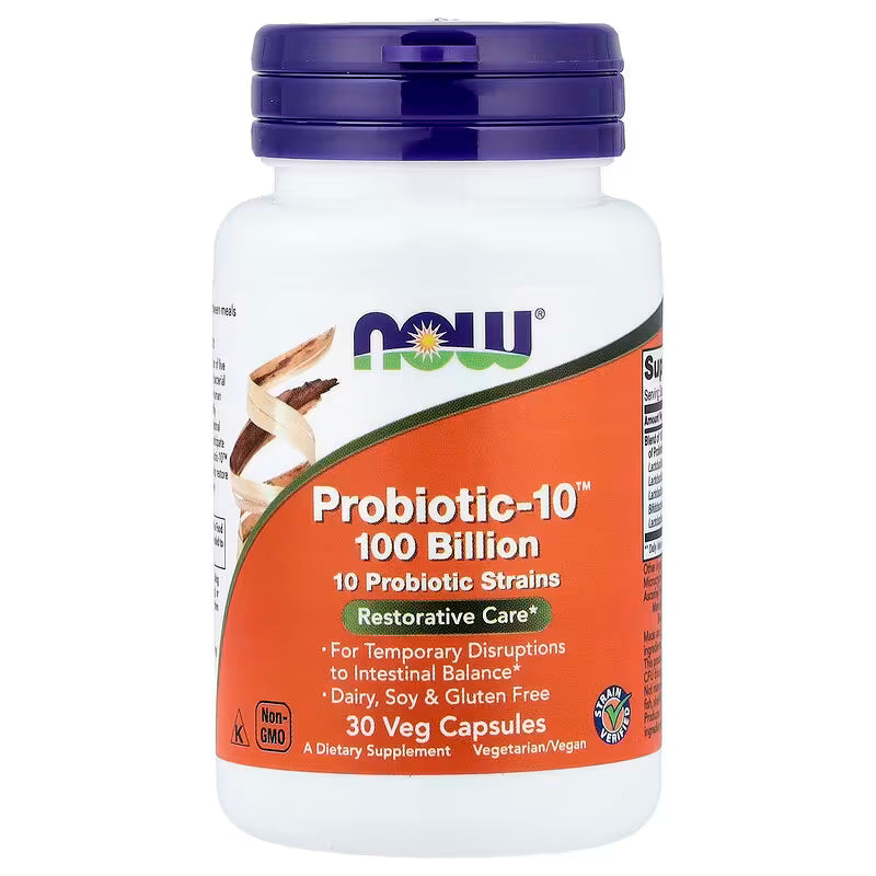 Now Probiotic-10 25, 50, 100 Billion Veg Caps