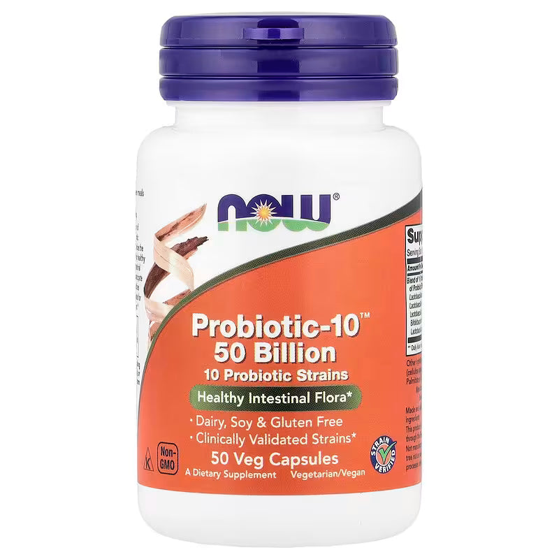 Now Probiotic-10 25, 50, 100 Billion Veg Caps