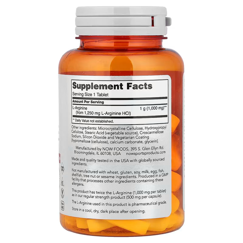 Now L-Arginine 1000mg 120 Tablets
