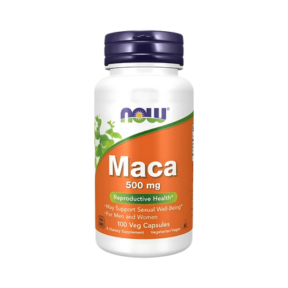 NOW Maca 500 mg 100, 250 Vegetarian Capsules