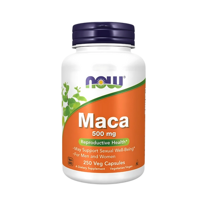 NOW Maca 500 mg 100, 250 Vegetarian Capsules
