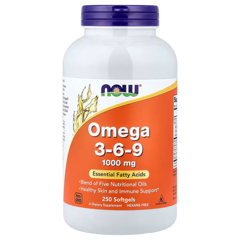 Now Omega 3-6-9 1000mg Essential Fatty Acids 100 Softgels