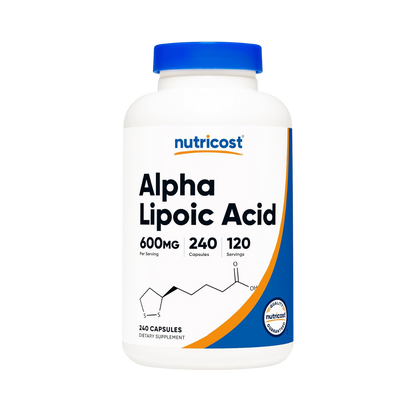 Nutricost Alpha Lipoic Acid 600mg Per Serving, 240 Capsules