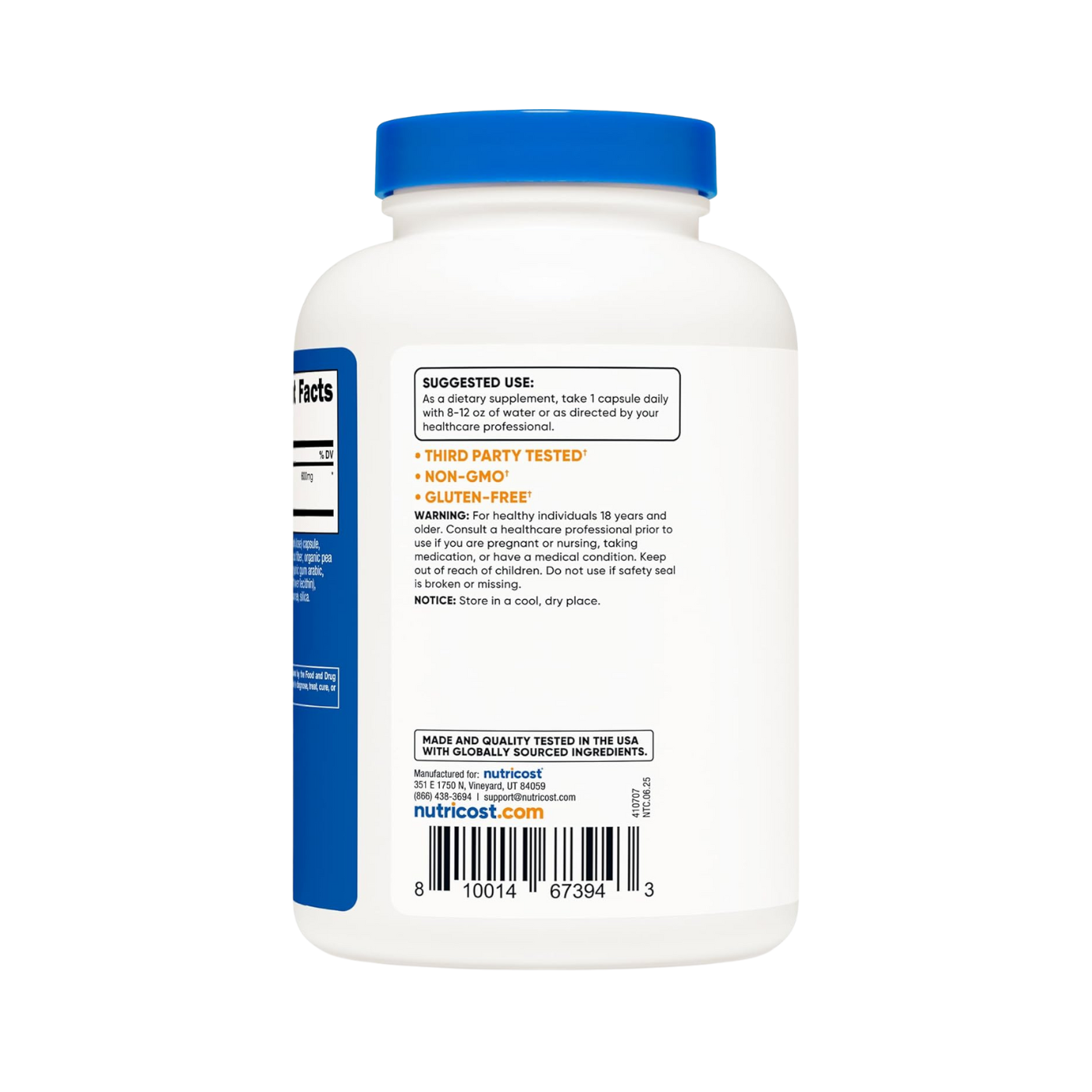 Nutricost Artichoke Extract – 600 mg – 240 Vegetarian Capsules – for Digestive Health & Liver Support