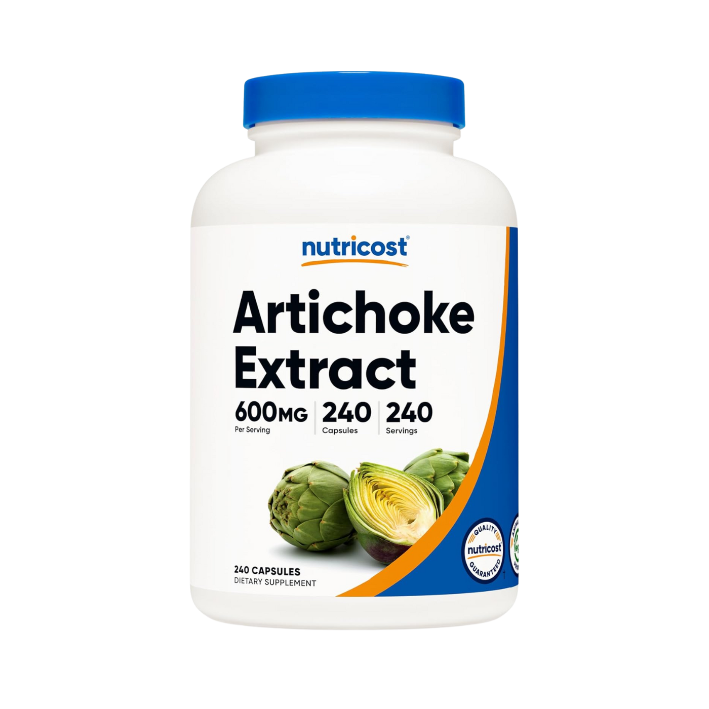 Nutricost Artichoke Extract – 600 mg – 240 Vegetarian Capsules – for Digestive Health & Liver Support