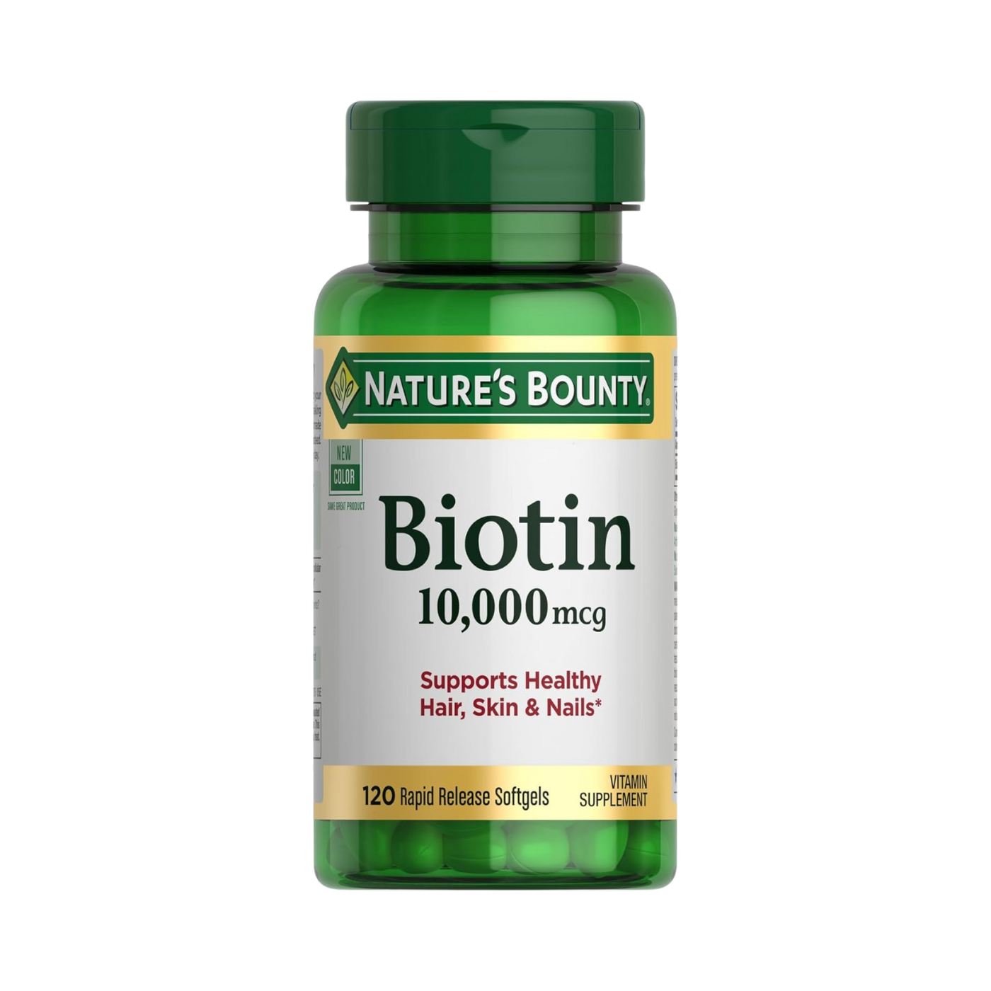 Nature’s Bounty Biotin (10,000 mcg) – 120, 250 softgels