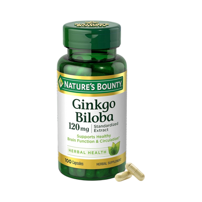 Nature's Bounty Ginkgo Biloba 120 mg 100 Capsules