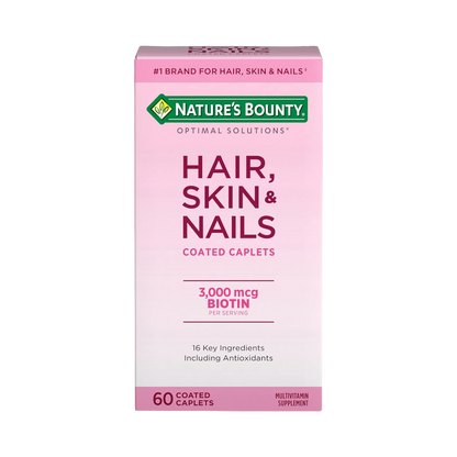 Nature’s Bounty Hair, Skin & Nails Multivitamin with Biotin (3,000 mcg) – 60 capsules