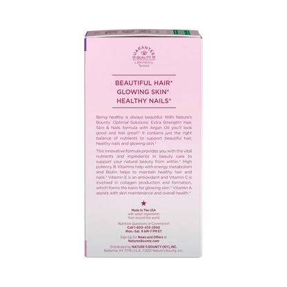 Nature’s Bounty Hair, Skin & Nails Multivitamin with Biotin (5,000 mcg) – 150, 250 Softgels