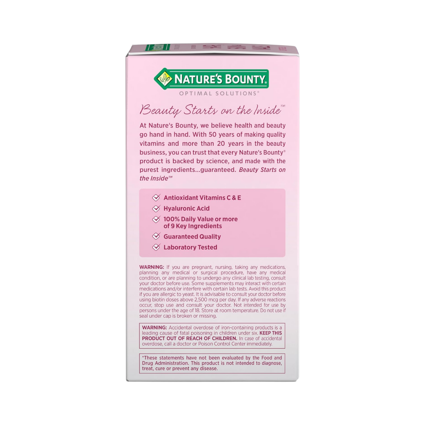 Nature’s Bounty Hair, Skin & Nails Multivitamin with Biotin (5,000 mcg) – 150, 250 Softgels