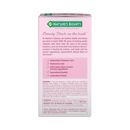 Nature’s Bounty Hair, Skin & Nails Multivitamin with Biotin (5,000 mcg) – 150, 250 Softgels