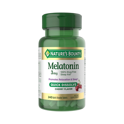 Nature’s Bounty Melatonin Sleep Aid 3mg 240 Tablets