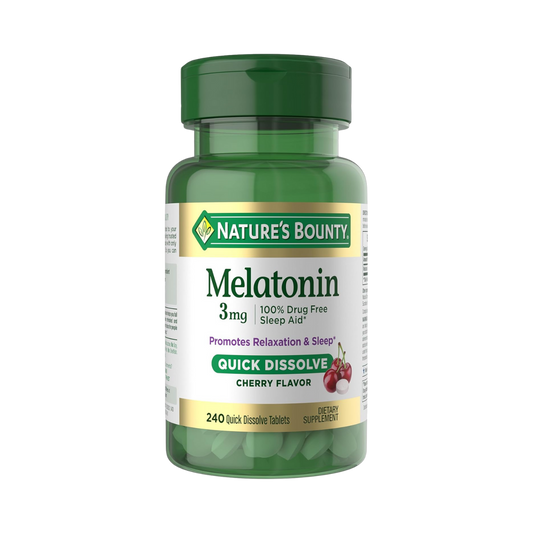 Nature’s Bounty Melatonin Sleep Aid 3mg 240 Tablets