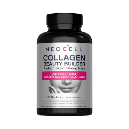NeoCell Beauty Builder Collagen Type 1 & 3 + Hyaluronic Acid & Biotin – 150 Tablets