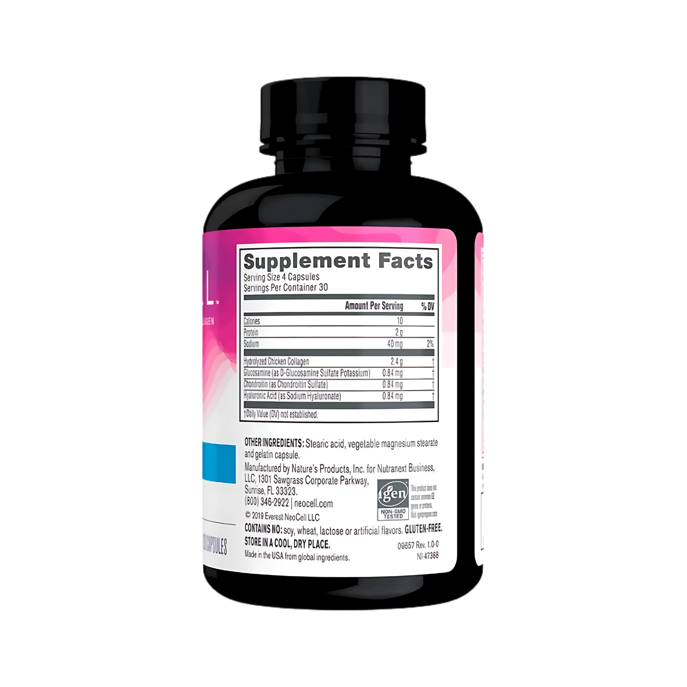 NeoCell Joint Complex Collagen Type 2 + Hyaluronic Acid Plus Glucosamine and Chondroitin – 120 Capsules