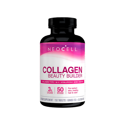 NeoCell Beauty Builder Collagen Type 1 & 3 + Hyaluronic Acid & Biotin – 150 Tablets