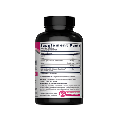 Neocell Grassfed Collagen Peptides + C & Biotin 180, 270, 360 Caplets