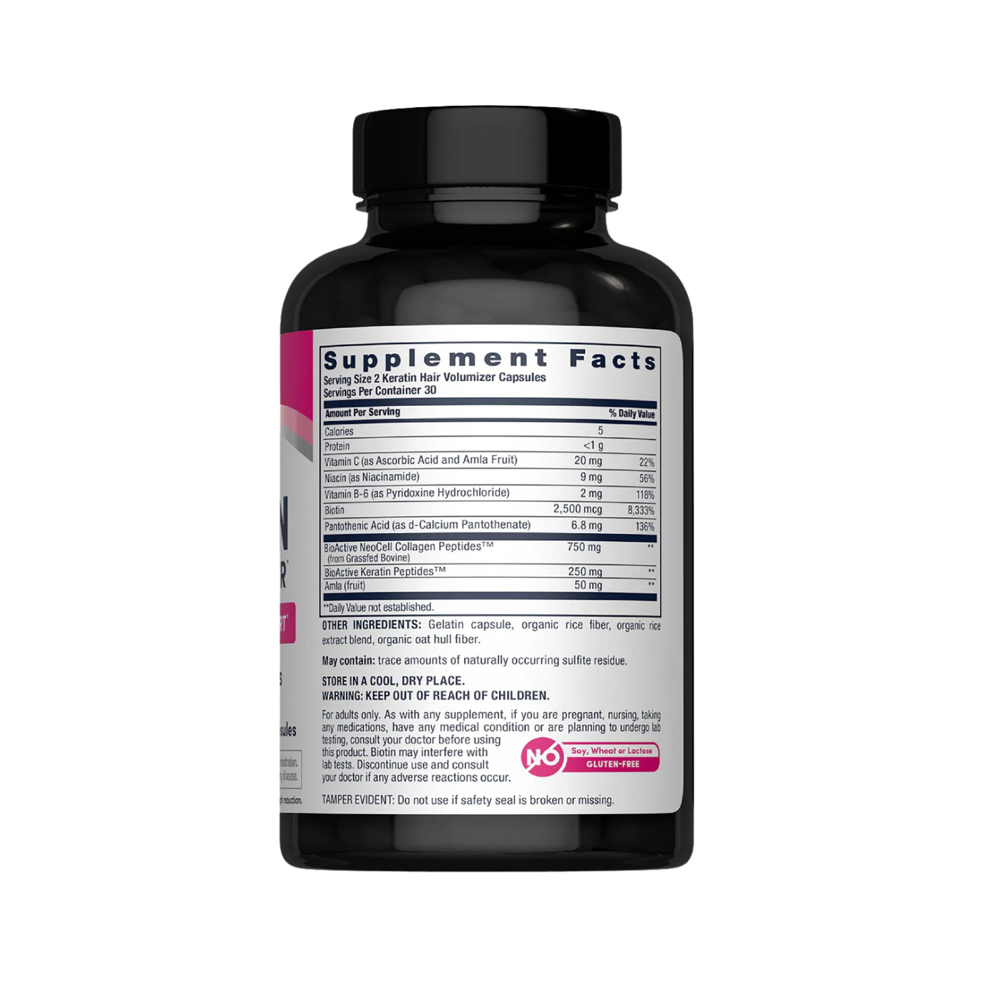 Neocell Keratin Hair Volumizer, 60 Vegetarian Capsules