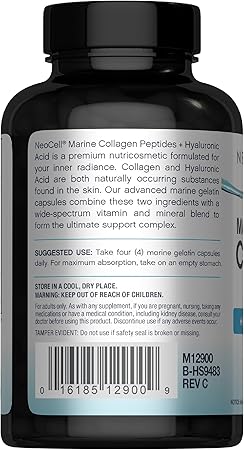 Neocell Marine Collagen Peptide + Hyaluronic Acid – 120 tablets