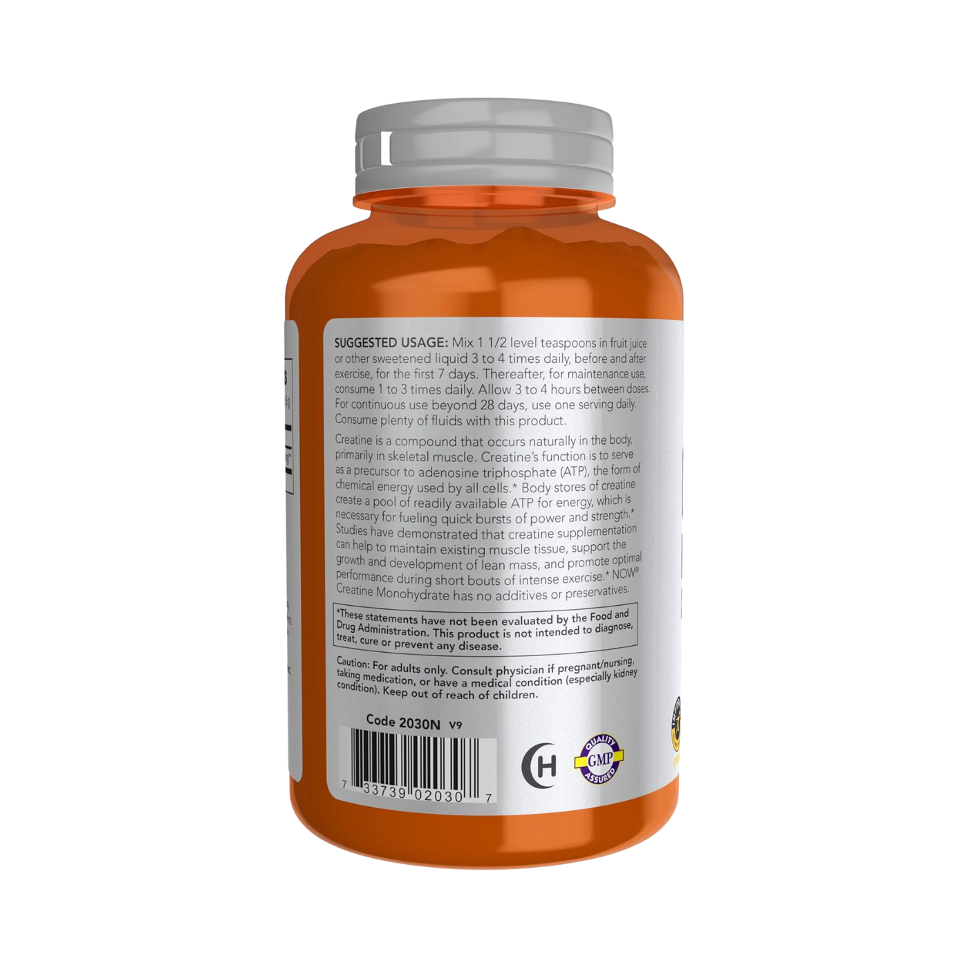 Now Creatine Monohydrate 8 Oz 227g Powder