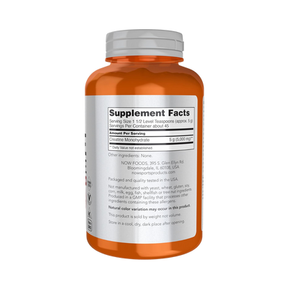 Now Creatine Monohydrate 8 Oz 227g Powder