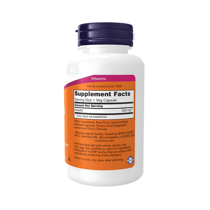 Now Inositol 500 mg Veg Capsules